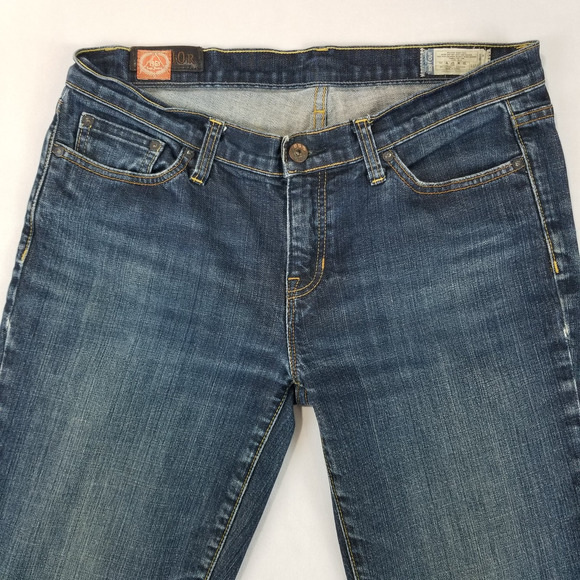 Gap 1969 Boot Cut Jeans Womens 10R Blue Denim Stretch Mid Rise Distressed Casual - Picture 4 of 9